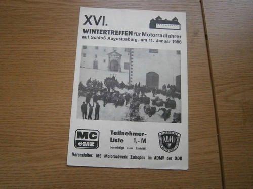 Programm startliste 16 - programm, "16