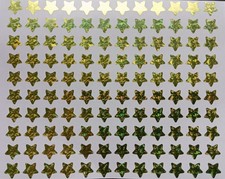 120x STERNE GRÜN GLITZER Deko Bastel Weihnacht Sticker Aufkleber Weltraum All