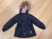 Minymo Winterjacke mit Kapuze - Dunkelblau - Gr. 110 Mädchenjacke