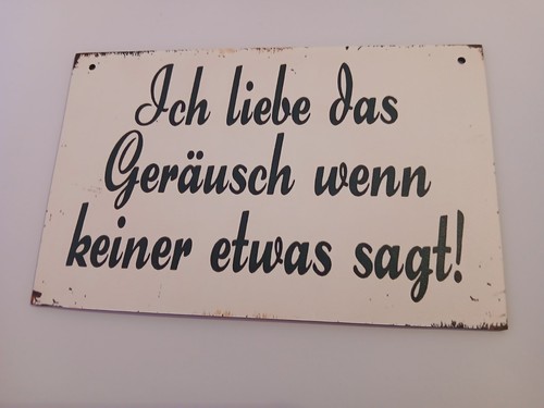 Holzschild mit spruch - mit,