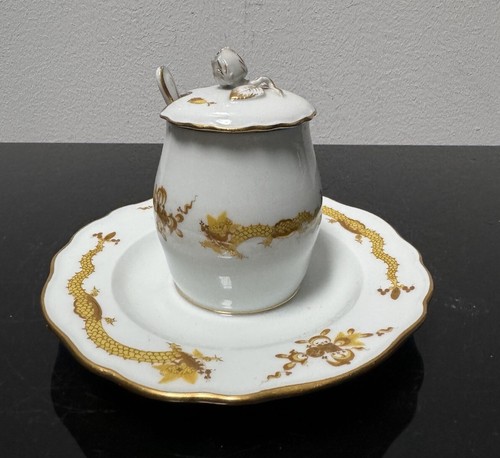 Meissen senfdose gelber - meissen,,