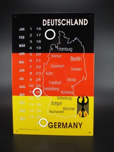 Blechschild ewiger kalender - ewiger,