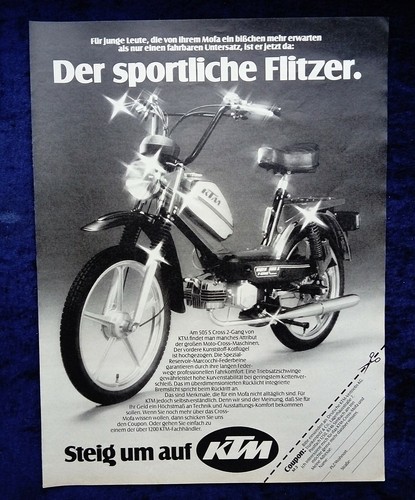 Ktm 505s cross werbung - 505s, 1980