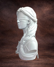 Justitia büste aus harz - justitia,