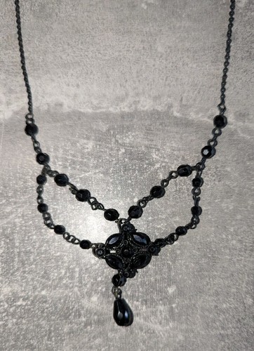 Kette schwarz gothic - kette,