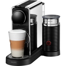 Krups Nespresso CitiZ&Milk Platinum XN630D, Kapselmaschine, edelstahl
