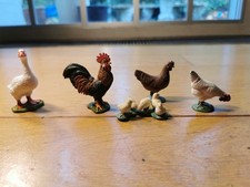 Schleich Tiere Set 5 Teile, Gans, Hühner, Hahn, Küken