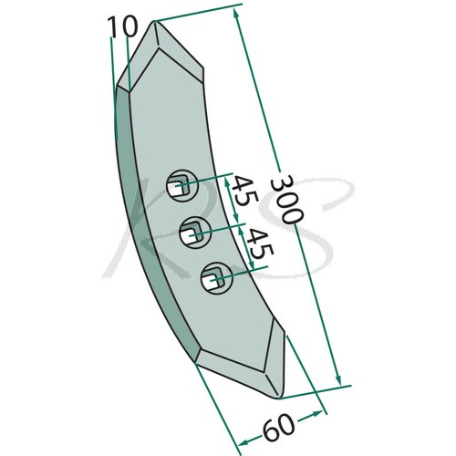 Schar 300x60x10mm - , f