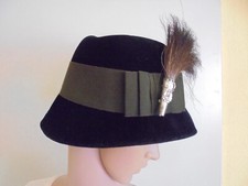 alter Damenhut , schwarz