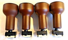 4 Strahler Metall Braun für Lichtschiene ausfahrbarer Verlängerung Germany 70e  