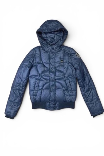 Blauer daunenjacke - daunenjacke, (blau)
