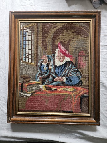 Vintage gerahmtes gobelin - vintage,
