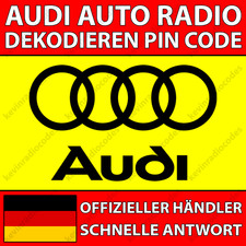 ✅AUDI RADIO DEKODIEREN PIN CODE CHORUS CONCERT SYMPHONY RNS-E NAVIGATION PLUS✅