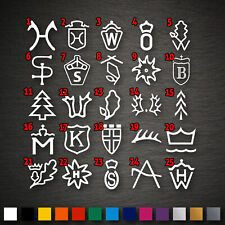 14261 Brandzeichen Aufkleber längste Seite 95mm Pferde Reiten Reitsport Branding