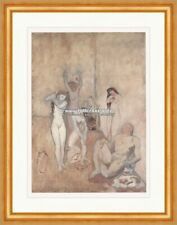 Der Harem Frauen Aktbild Pascha Polygamie Vielweiberei Pablo Picasso 034 Gerahmt