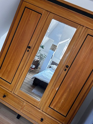 Kleiderschrank holz antik - kleiderschrank,
