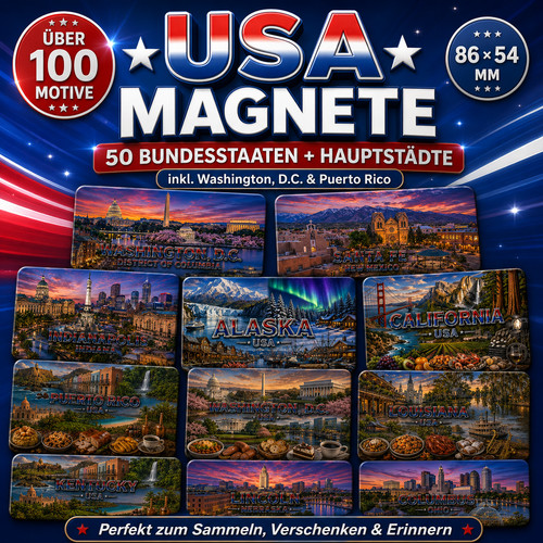 Usa magnet bundesstaaten - usa, 50