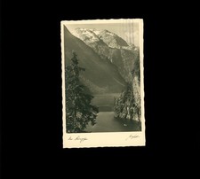 Ansichtskarte Originalaufnahme Hans Huber Der Königsee gelaufen 1934