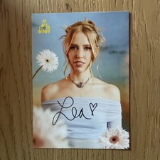Autogrammkarte Lea Sommer 2025 handsigniert 