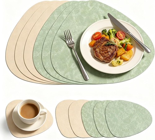 12er tischset und untersetzer - tischset,