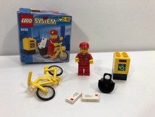 LEGO System 6420 Mail Carrier 1998 OVP Postbote Kurierfahrer Fahrrad Retro Town