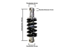 Fahrrad Rahmen Dämpfer Feder Lu Jin LJ400A 150 mm Fully 24 mm 2000 LBS B-Ware