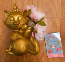 ?Disney ann Shen Vase Marie Gold Deko Vase Original Aristocats Katze Kunst-Rose
