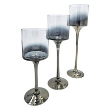 Kerzenleuchter aus Glas 3er