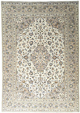 Handgeknüpfter Keshan Kork Orientteppich Perserteppich 3,46x2,46 m - beige