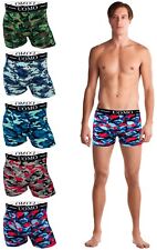 5er-20er Pack Herren Boxershorts Camouflage Baumwolle Unterhose Army Tarn Retro
