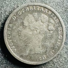 3 Pence 1885 Großbritannien