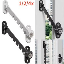 1/2X Rostfreier Stahl Fensterfeststeller Fenster Türbegrenzer Schutz Kipp Regler
