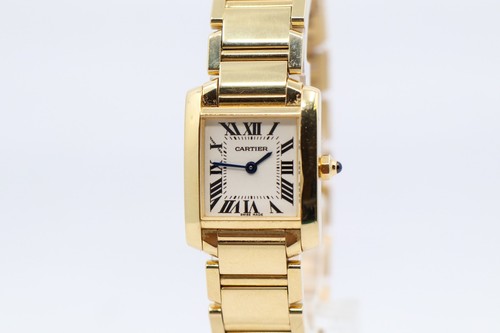 Cartier tank française 18kt - cartier,