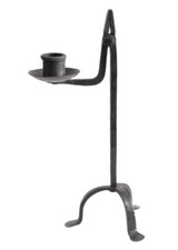 Mittelalterlicher Kienspanhalter / Kerzenhalter, handgeschmiedet