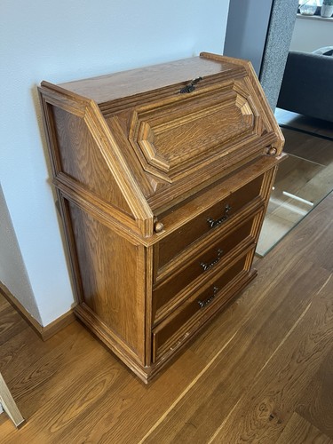 Massivholz sekretär eiche mit - sekretär,