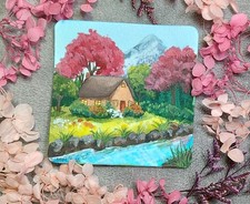 Mini Aquarellbild von einer