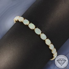 Wert 2160 € Opal Armband 585 14 Karat Gelb Gold xxyy