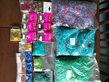 Styroporformen mit Pailetten für Weihnachten