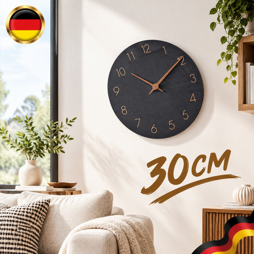 Wanduhr analog holz - wanduhr, cm