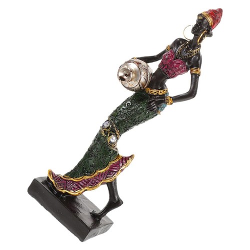 Afrikanische frauenfigur resin - afrikanische,