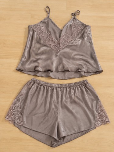 Damen satin nachtwäsche set - nachtwäsche,