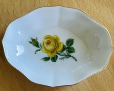 Meissen gelbe Rose Schale