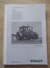 Fendt Schlepper 207 + 208 + 209 + 210 + 211 Vario Bedienungsanleitung + Wartung