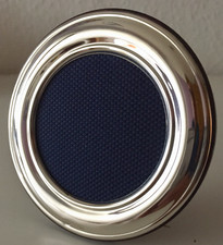 Massiver Sterling Silber 925 Bilderrahmen Rund 6cm  Silberrahmen