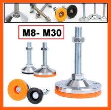 M8 M10 M12 - M30 Schwerlast Maschinenfuß Gerätefuß Gewindefuß Stellfuß Gerätefuß