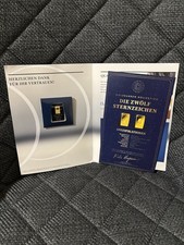 Goldbarren Krebs 1/200 Unze