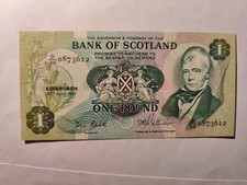 Schottland 1 Pound – Bank of Scotland 1981 – Sir Walter Scott – UNC