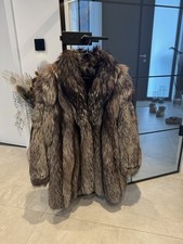 Echtpelz Silberfuchs Mantel
