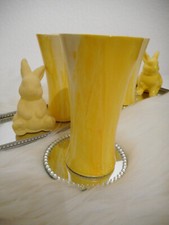 1 Tisch-Deko ★VASE Tischvase★ Sonnen-Gelb marmoriert Feier Party Hochzeit TOP?