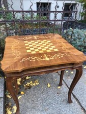 Antiker vintage schachtisch - antiker,